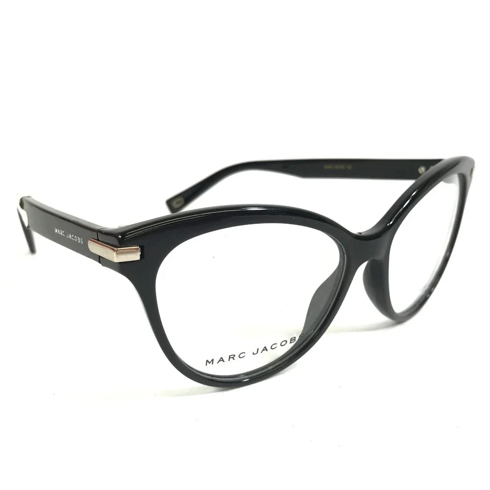 Marc Jacobs Eyeglasses Frames 188 807 Shiny Black Butterfly Full Rim 54-16-145
